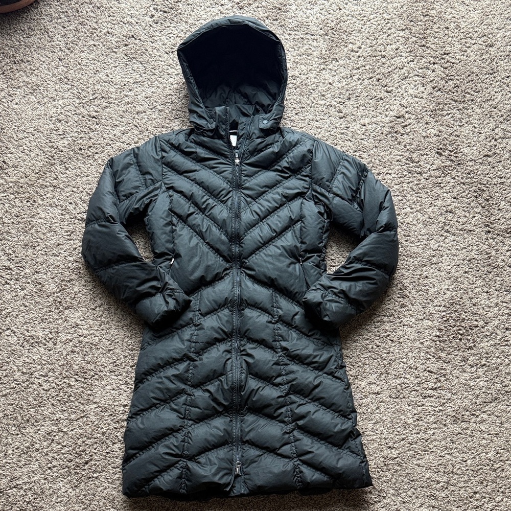 Patagonia Women's Long Black Puffer Jacket, Sz S, Excellent